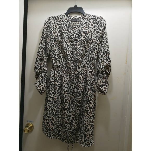 Apt. 9 Dresses & Skirts - Apt. 9 Leopard Print Shirt Dress